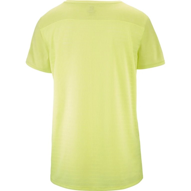 Camiseta Salomon Outline Summer Corta Sleeve Mujer Azules | MX ATLF327